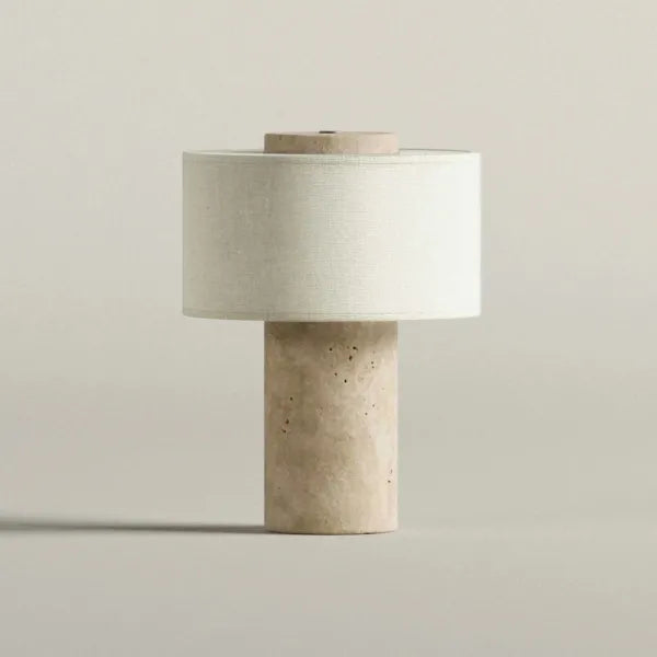 Céleste Travertine Table Lamp