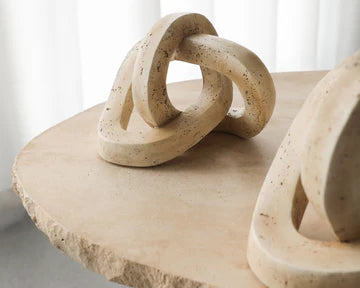 Étreinte Travertine Sculpture